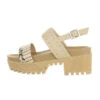 Plateausandaletten Knöchelriemen, Blockabsatz, Riemen - Beige 1 Plateausandaletten Knöchelriemen, Blockabsatz, Riemen - Beige -Weiche Schuhe 29428752 01