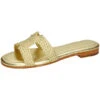 Hanna 83 Pantoletten Pantoletten - Gold -Weiche Schuhe 29635379 01