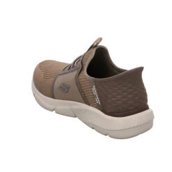 Skechers Herren Slipper Schuhe Ingram-Brackett Sneaker Slip-Ons Freizeit Synthetik Uni Slip-On-Sneaker - Beige -Weiche Schuhe 29704316 07