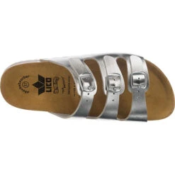 LICO Bioline Jacki Pantoletten - Silber -Weiche Schuhe 7399347 06