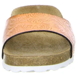 Damen Pantoletten Orange/metallic - Orange -Weiche Schuhe 8869436 04