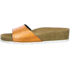 Damen Pantoletten Orange/metallic - Orange -Weiche Schuhe 8869436 05