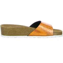 Damen Pantoletten Orange/metallic - Orange -Weiche Schuhe 8869436 06