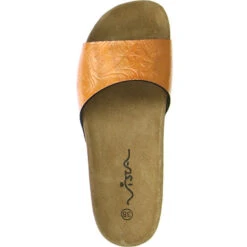 Damen Pantoletten Orange/metallic - Orange -Weiche Schuhe 8869436 07